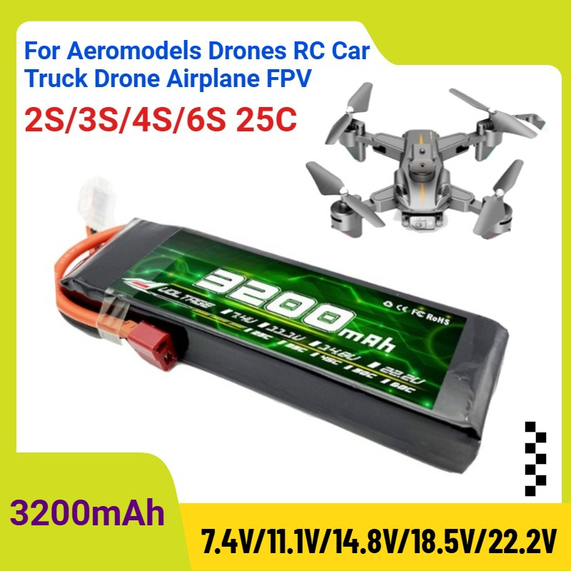 Drone Rc Truck - Batería Lipo de 3200mAh 2S/3S/4S/6S 25C