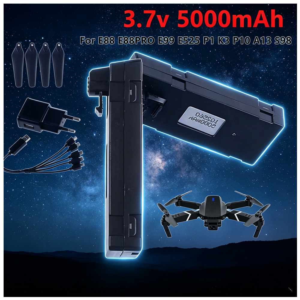 Drone Rc E88 Pro - Batería recargable de iones de litio