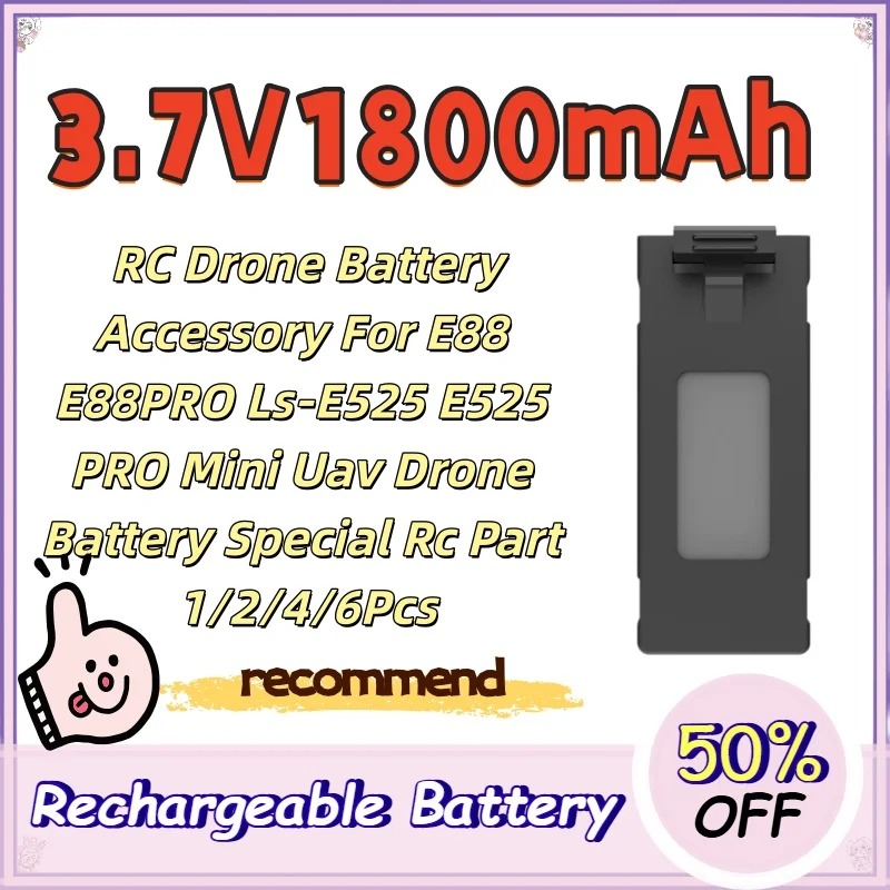 Drone Rc E88 Pro - Batería de 3.7V 1800mAh para Dron
