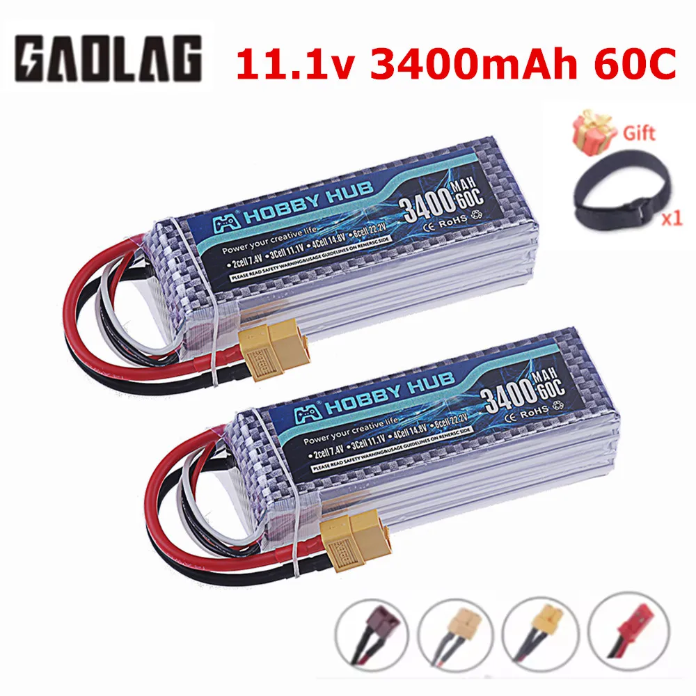 Drone Rc Truck - Batería Lipo 3S 11,1 V 3400mAh