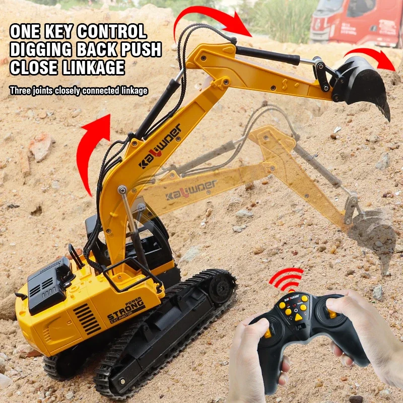 Drone Vera Rc - Huina Rc excavadora 1/24 9Ch coches