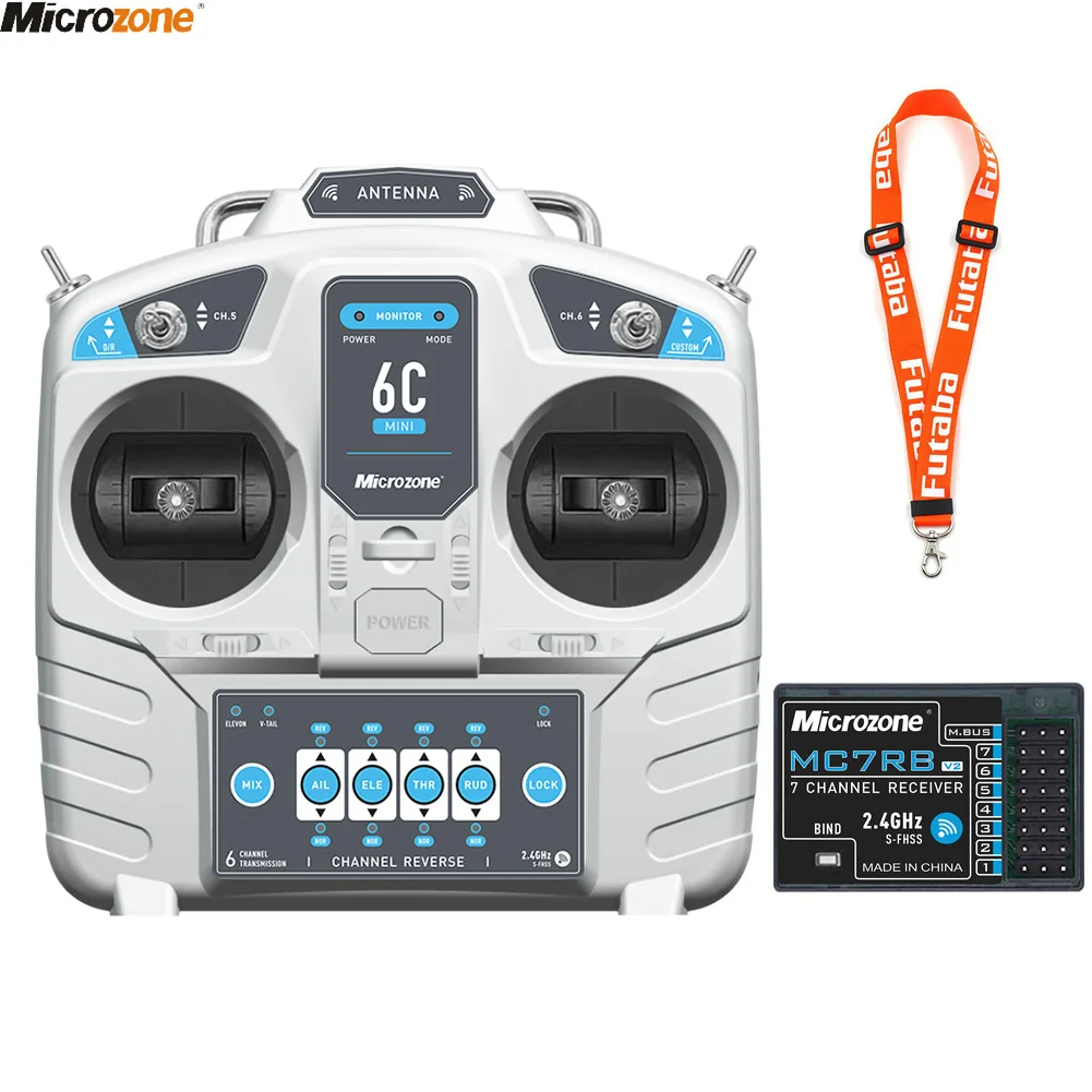 Telemetry Module Rc - MicroZone-controlador transmisor MC6C Mini V2, 2,4G,