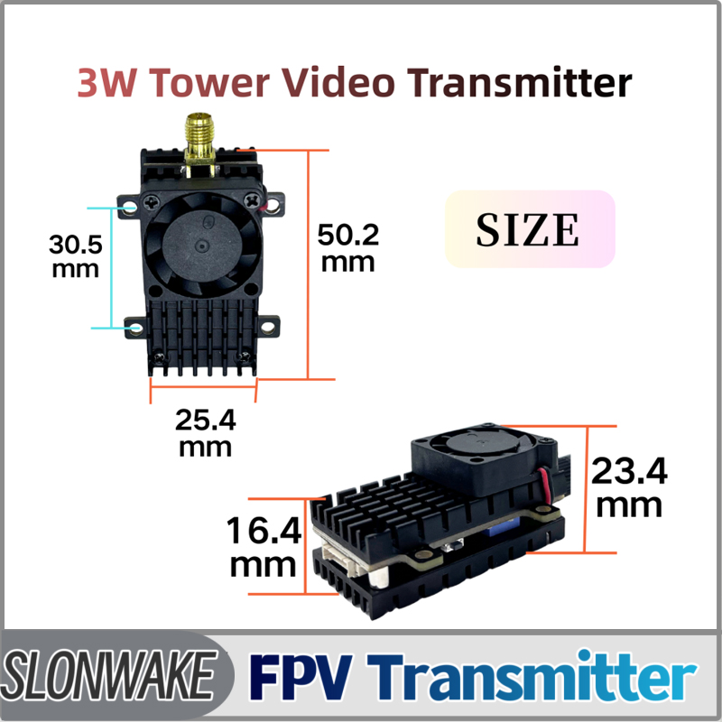 Drone Rc Controller And Receiver - SLONWAKE 5,8G 3000mW simulación VTX FPV