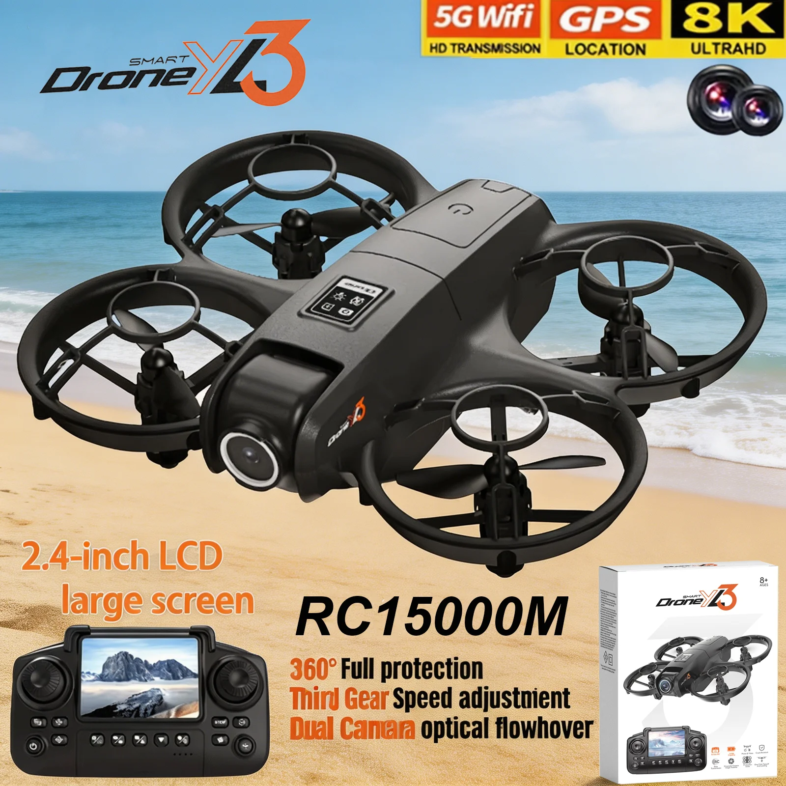 Drone E88Pro Rc 4K - Nuevo Dron RC YL3 8K 1080P