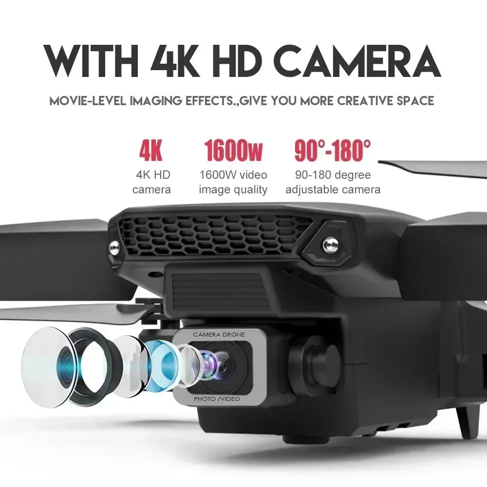 Dron E88 Pro con WiFi y FPV. C - Drone Rc E88 Pro reseña y precio