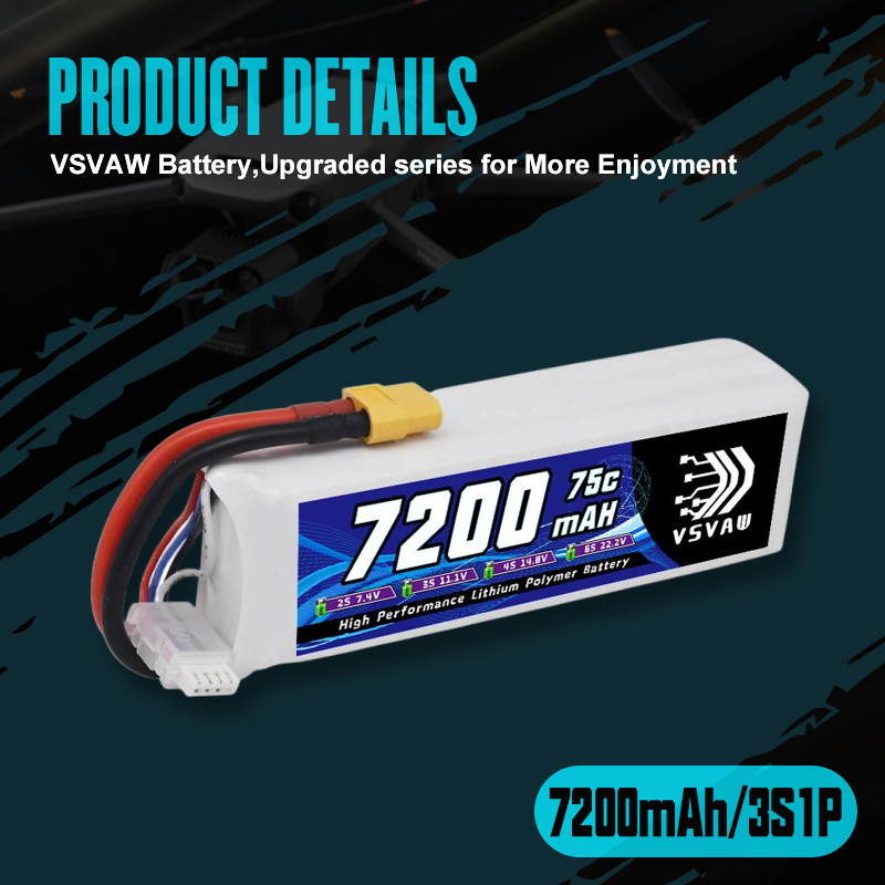VSVAW 3S Lipo batería 11,1 V 7 - Drone Rc Truck reseña y precio