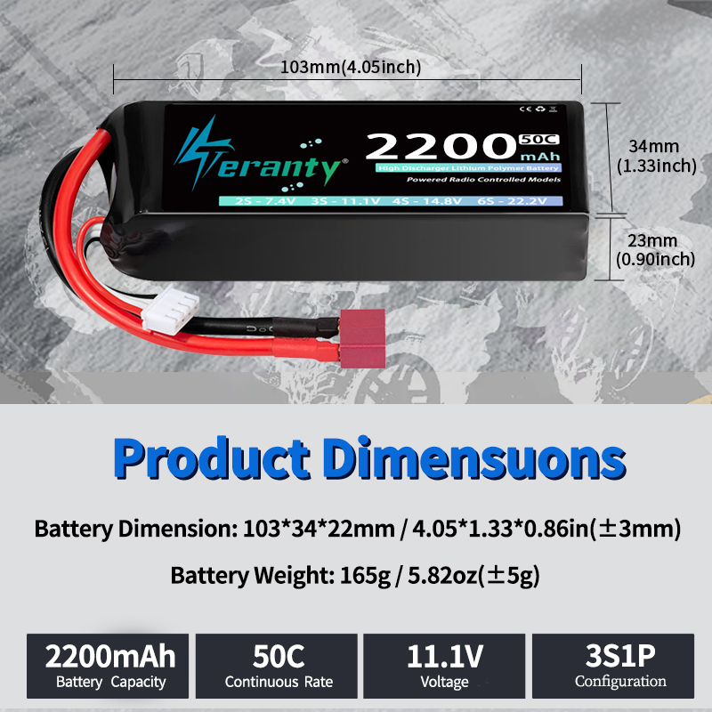 Batería Lipo TERANTY 3S 2200/2 - Drone Rc Truck reseña y precio