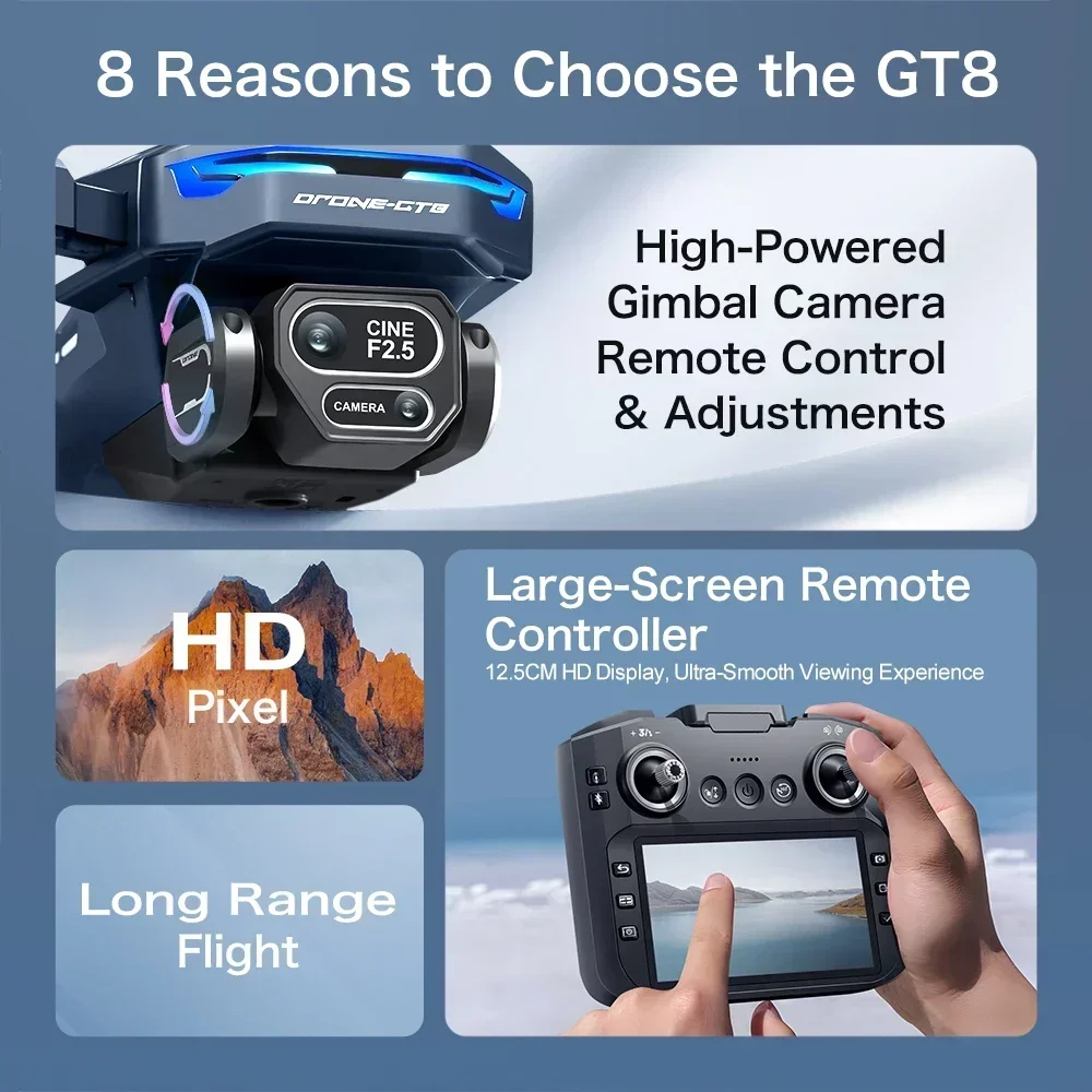 Drone 4K HD GT8 cámara para ev - Drone E88Pro Rc 4K reseña y precio