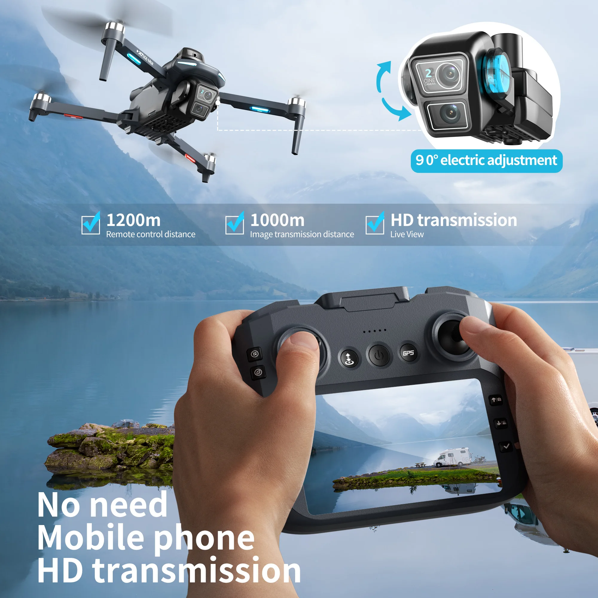 Dron Original XT606 Profesiona - Drone E88Pro Rc 4K reseña y precio