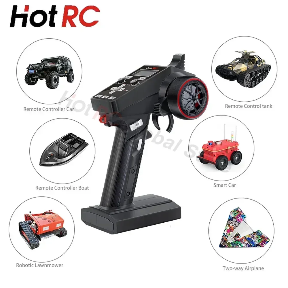 Transmisor de Radio HotRC CT-6 - Drone Rc Transmitter And Receiver reseña y precio