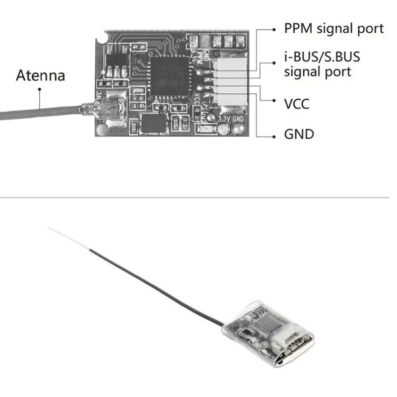 Receptor Mini Flysky FS-8A 8CH - Nano Quad Fpv reseña y precio