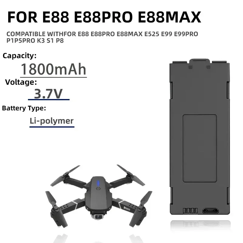 1-10 Uds E99 Pro Drone batería - Drone Rc E88 Pro reseña y precio