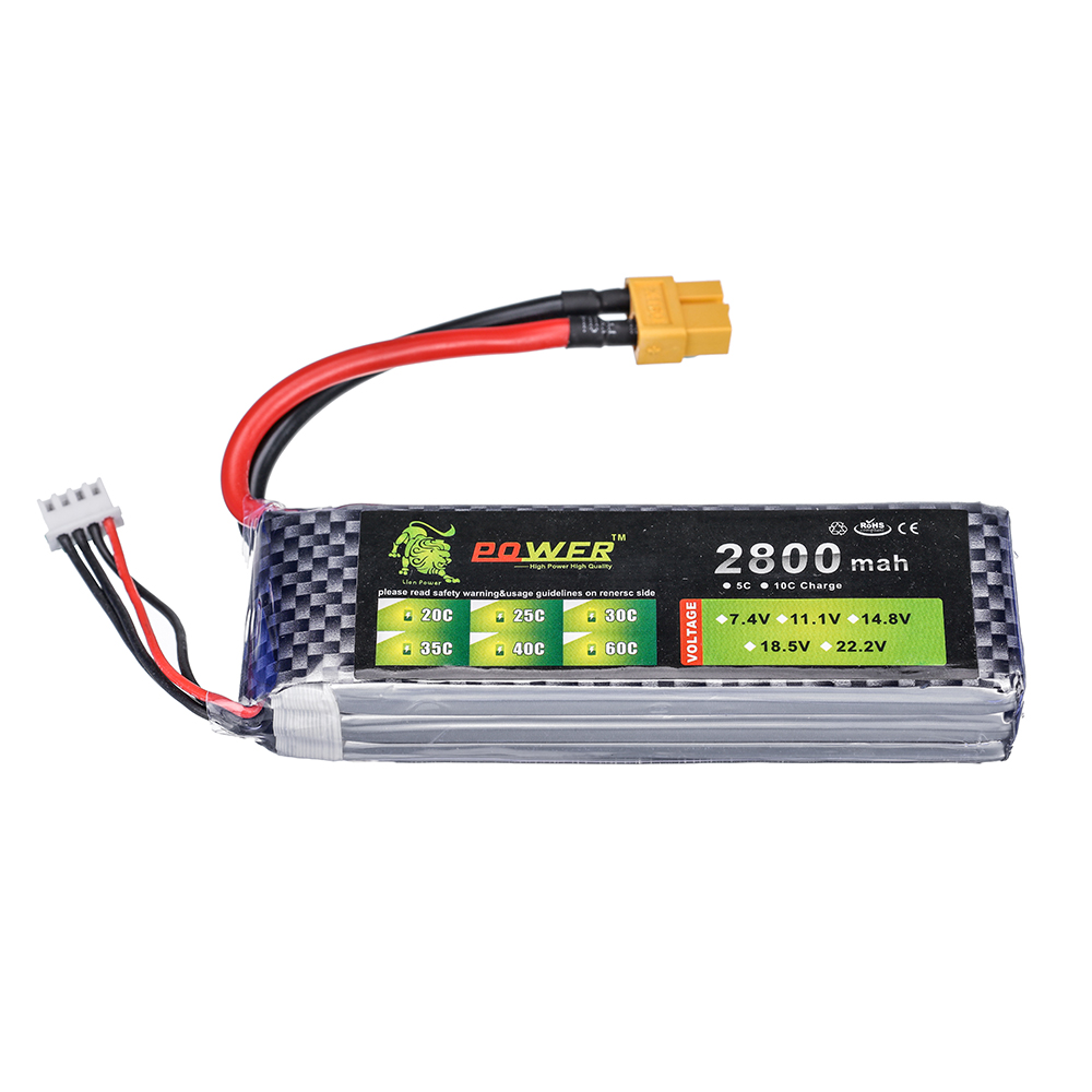 Batería Lipo 3S 11,1 V 2800mAh - Drone Rc Truck reseña y precio