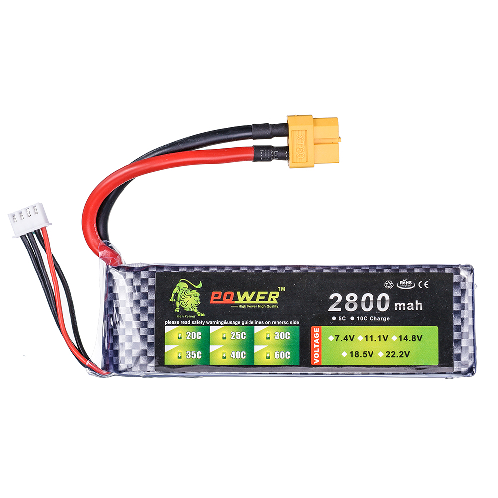 Batería Lipo 3S 11,1 V 2800mAh - Drone Rc Truck reseña y precio