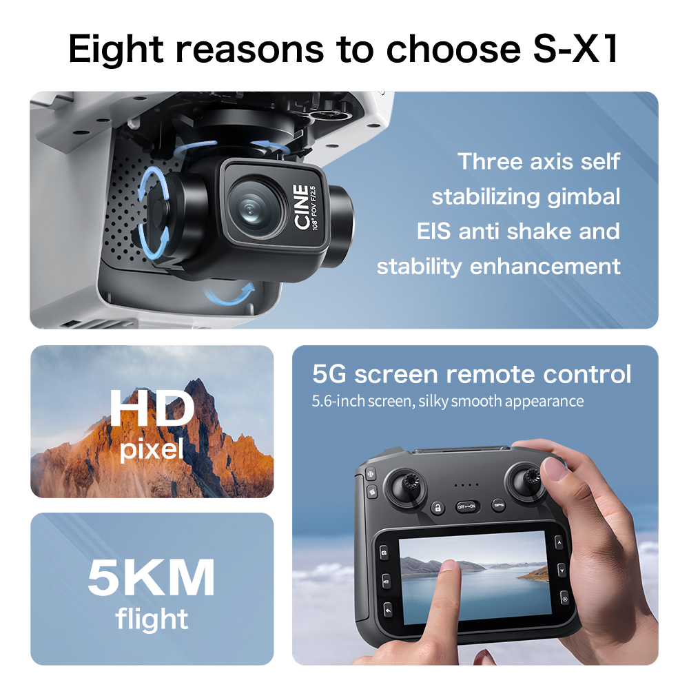 Dron Original S-X1 8K HD Profe - Drone Vera Rc reseña y precio