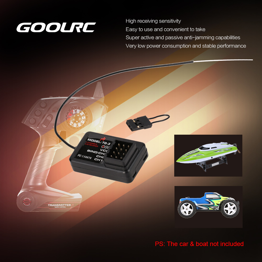 GoolRC TG-3 2,4G 3CH RC coche  - Telemetry Module Rc reseña y precio