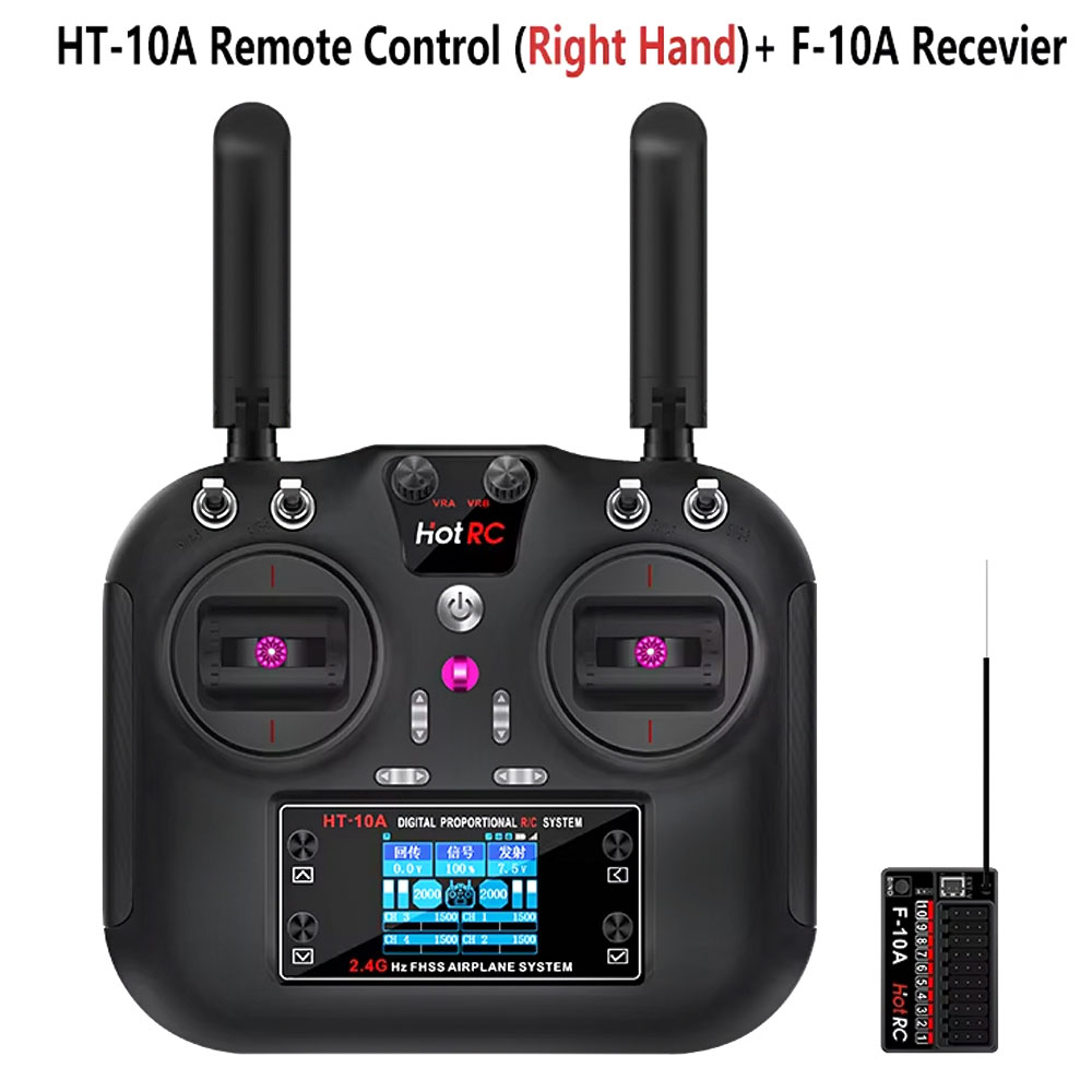 Transmisor Hotrc HT-10A 2.4G 1 - Drone Helicopter Rc reseña y precio