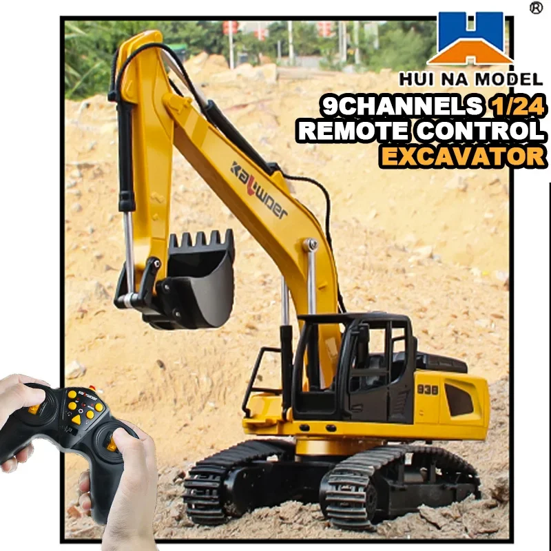 Huina Rc excavadora 1/24 9Ch c - Drone Vera Rc reseña y precio