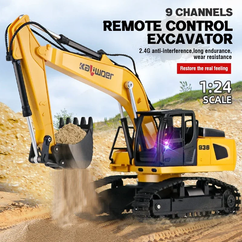 Huina Rc excavadora 1/24 9Ch c - Drone Vera Rc reseña y precio