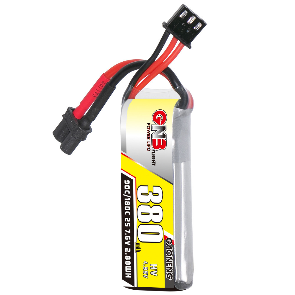 Batería Lipo GNB 2S 7,6 V 380m - Nano Quad Fpv reseña y precio