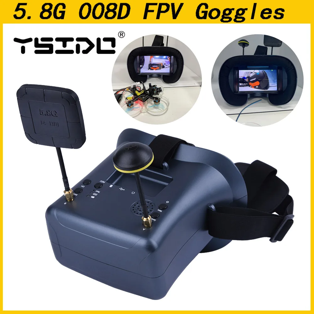 5,8G 40CH 4,3 pulgadas 800*480 - Fpv Goggles Headset reseña y precio