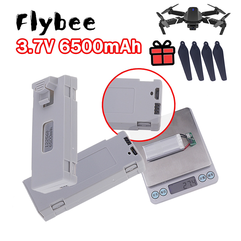 Batería recargable de 6500mah  - Drone Rc E99 K3 reseña y precio
