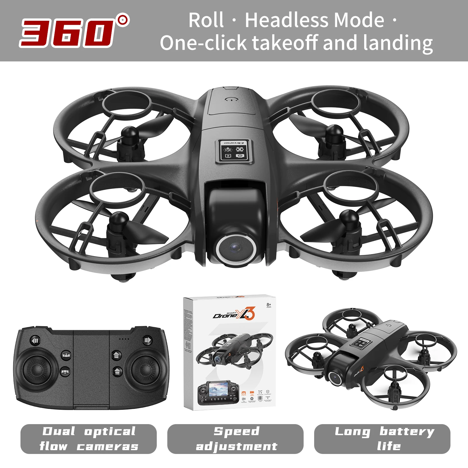 Nuevo Dron RC YL3 8K 1080P con - Drone E88Pro Rc 4K reseña y precio