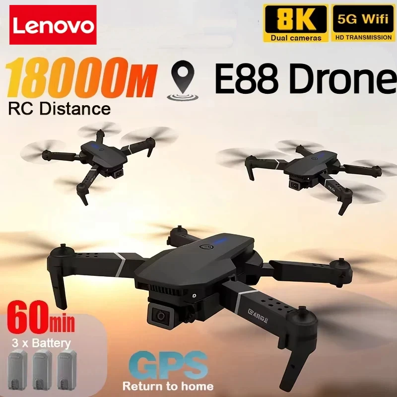 Lenovo nuevo E88 Pro WIFI FPV  - Drone Rc E88 Pro reseña y precio