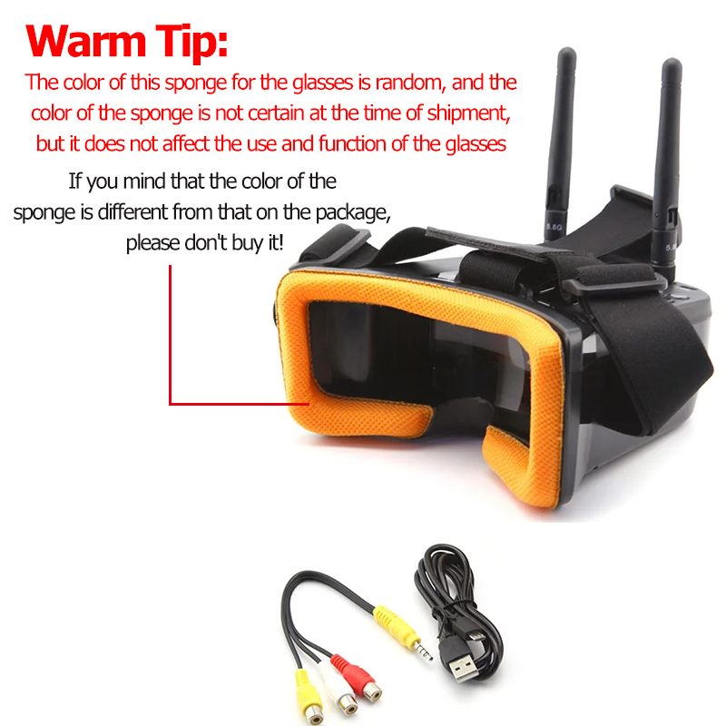 Gafas de vídeo VR009 FPV, pant - Nano Quad Fpv reseña y precio