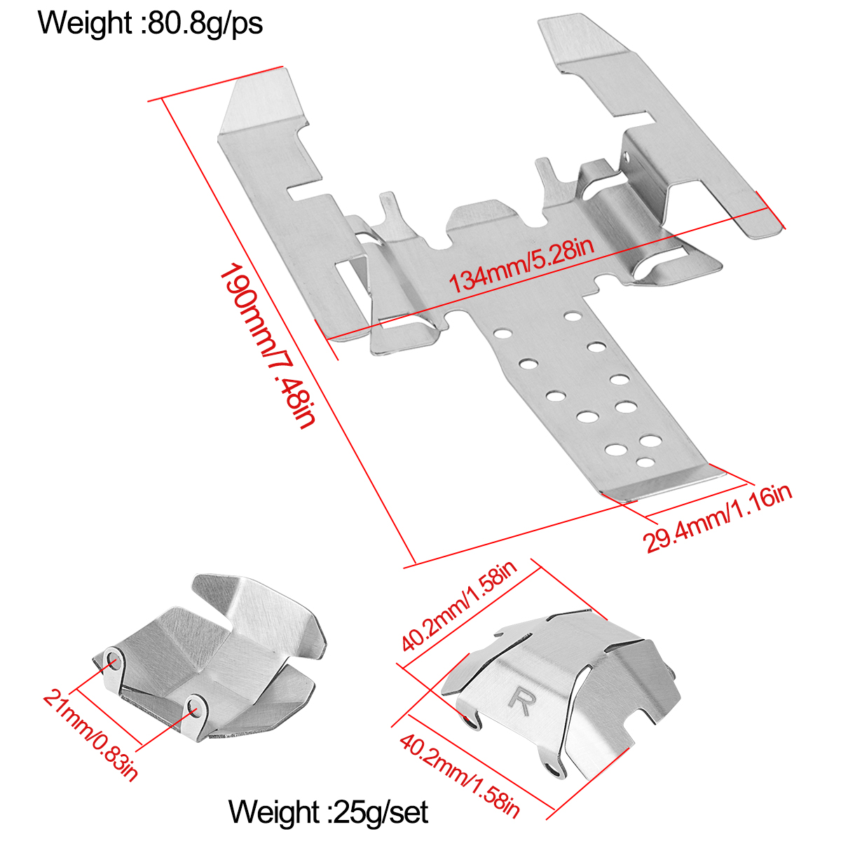 Juego de Placas Protectoras de - Rc Car Body Shell reseña y precio