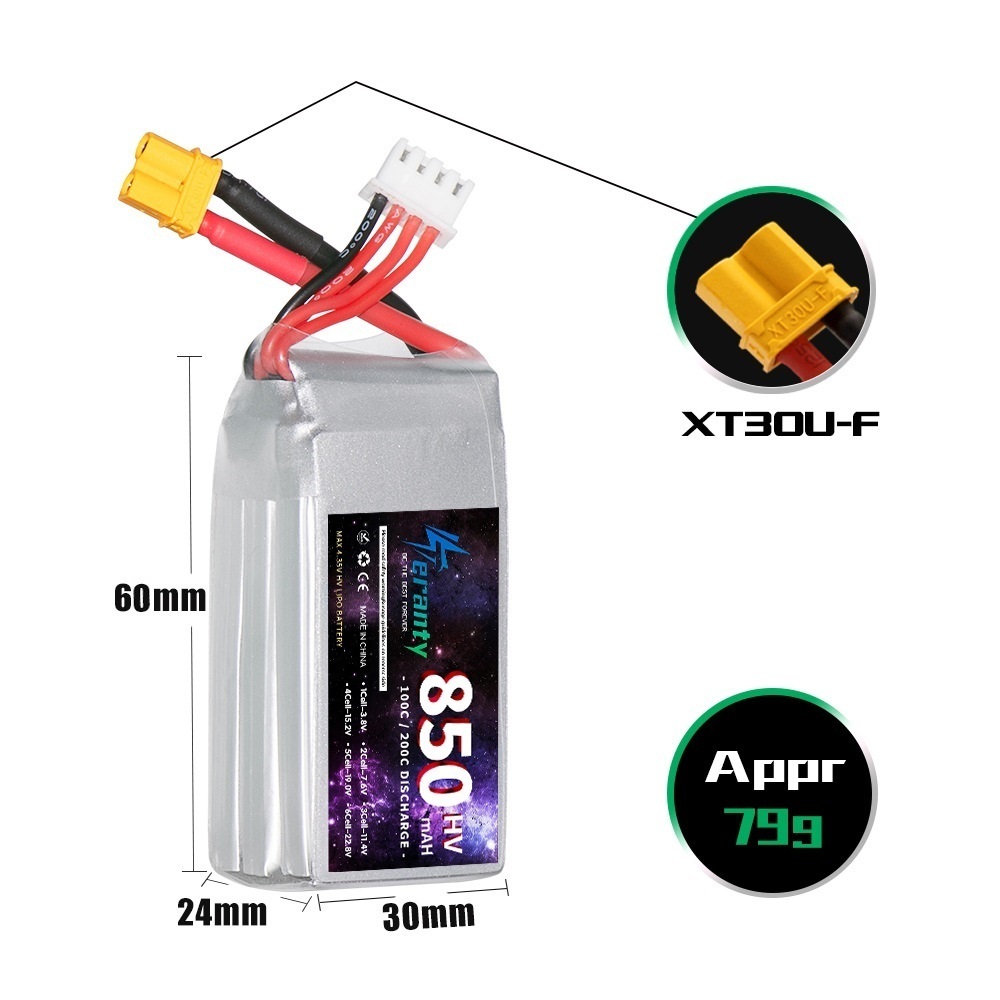 1/2/3 Uds TERANTY 3S 11,4 V ba - Nano Quad Fpv reseña y precio